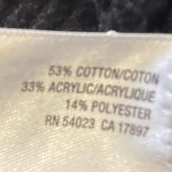 Navy scoop neck knit sweater Medium - Picture 6 of 7